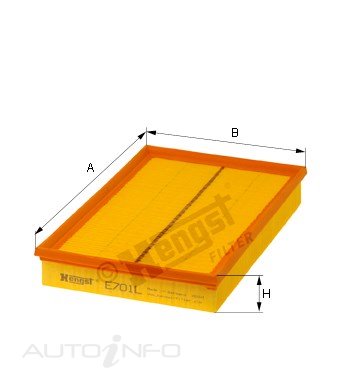 Hengst Air Filter CA10328 VW Passat Skoda AU - E701L
