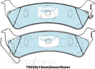 Bendix Brake Pads Rear Jeep Cherokee 92-On98 - DB20934WD