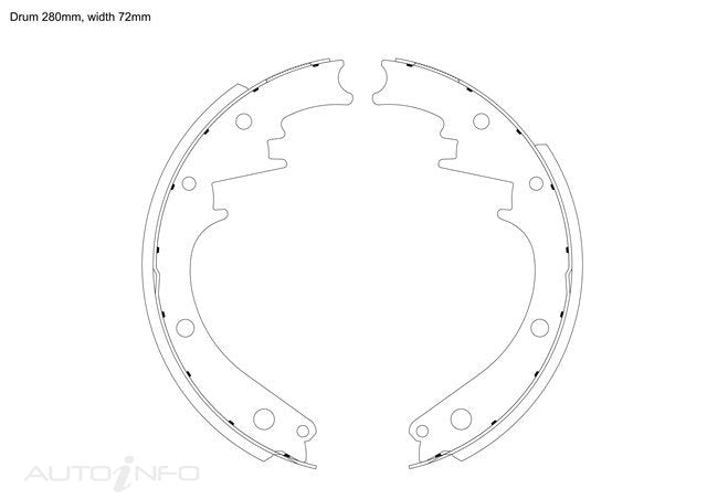 BNT Brake Shoes Rear Chevrolet Truck 78-On00 C1 - USA473
