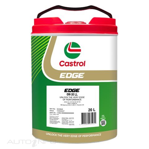 Castrol Edge 0W-30 LL C3 20L - 3433646