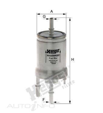 Hengst Fuel Filter G10147 Audi Skoda EFI Inli - H155WK02