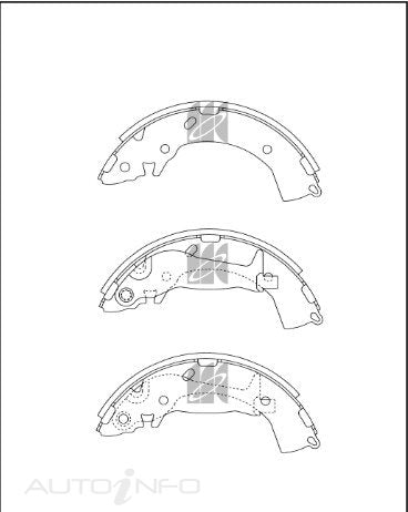 BNT B/shoe Rear Hyundai Getz W/abs 02-On - K11182