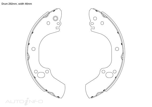 BNT Brake Shoes Rear Isuzu MU Wiz Holden Rode - K4462