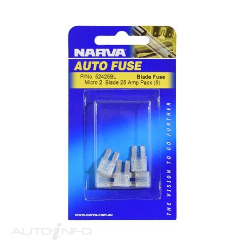 Narva Micro 2 Blade Fuse 25AMP - 52425BL