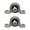 8 / 10 / 12 / 20mm Inner Diameter 4x Ball Bearing Pillow Block Zinc Alloy Metal Suitable