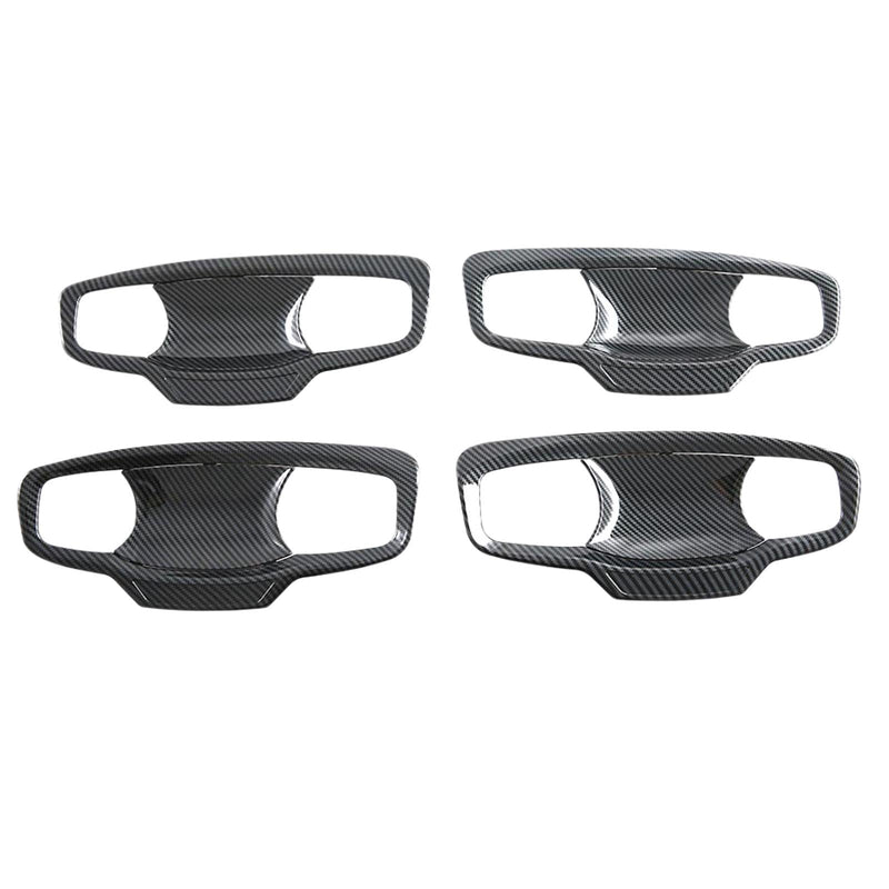 Carbon ABS Door Handle Bowl Cover Trim to suit Mitsubishi Triton — image 1