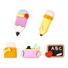 50x 3D Resin Cabochons to suit DIY Craft School-Themed Shapes — image 2