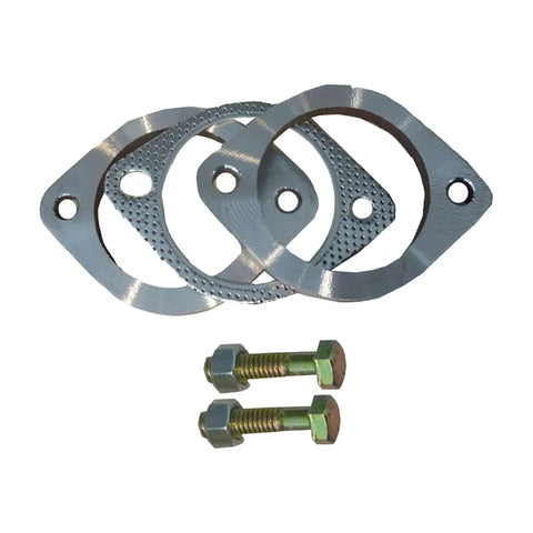 2.5in Exhaust Flange Gasket Plate Bolt Nut Kit (Pair) to suit Universal — image 1