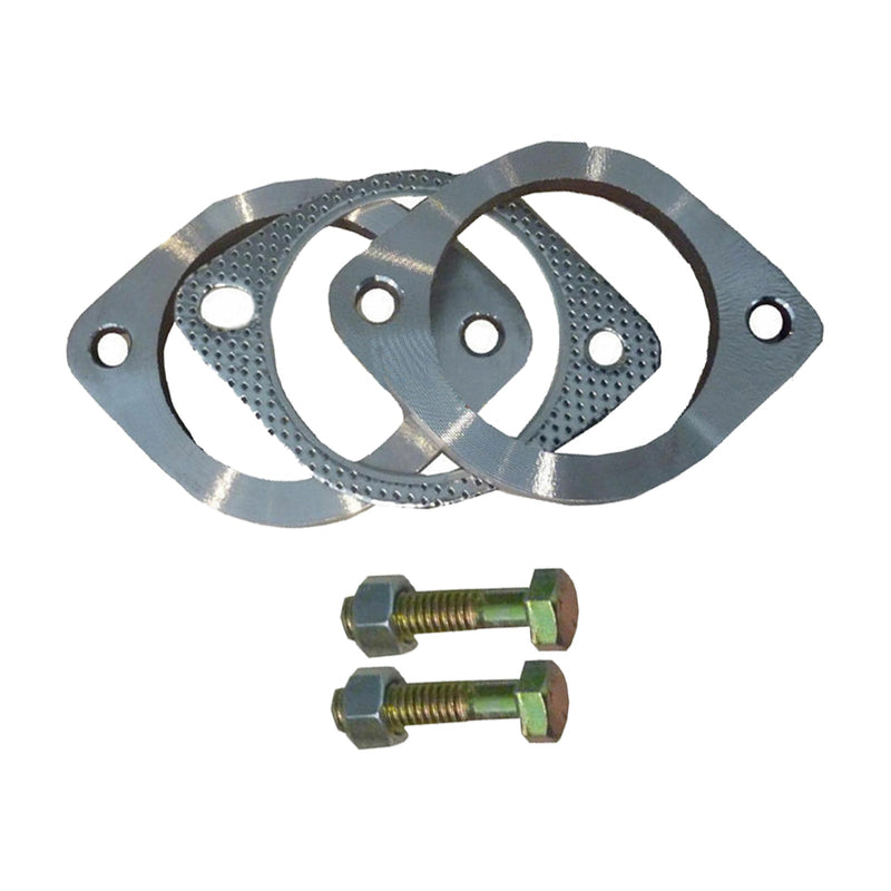 2.5in Exhaust Flange Gasket Plate Bolt Nut Kit (Pair) to suit Universal — image 1