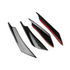 4x Carbon Fiber Bumper Fin Canard Splitter Diffuser Valence Spoiler Lip Suitable — image 2