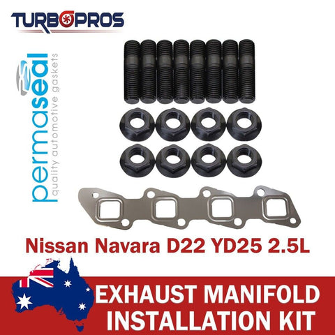 Nissan Navara D22 YD25 2.5L Permaseal Manifold Installation Stud &Gasket Kit