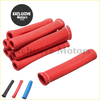 Red textured heat shield sleeves for motorcycle handlebars 8pcs 1200 degree spark plug wire boot heat sleeve wrap