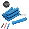 Blue woven fabric grip sleeves for motorcycle handlebars from 8pcs 1200 degree spark plug wire boot heat sleeve wrap