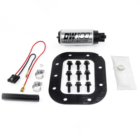 Deatschwerks DW100 Series 165lph In-Tank Fuel Pump w/ Install Kit (Corvette 84-85)