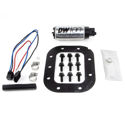 Deatschwerks DW100 Series 165lph In-Tank Fuel Pump w/ Install Kit (Corvette 84-85)