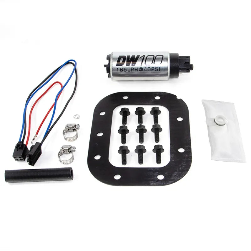 Deatschwerks DW100 Series 165lph In-Tank Fuel Pump w/ Install Kit (Corvette 84-85)