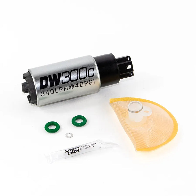 Deatschwerks DW300C 340lph Compact Fuel Pump w/Install Kit (Civic 06-11) — fits Honda Civic