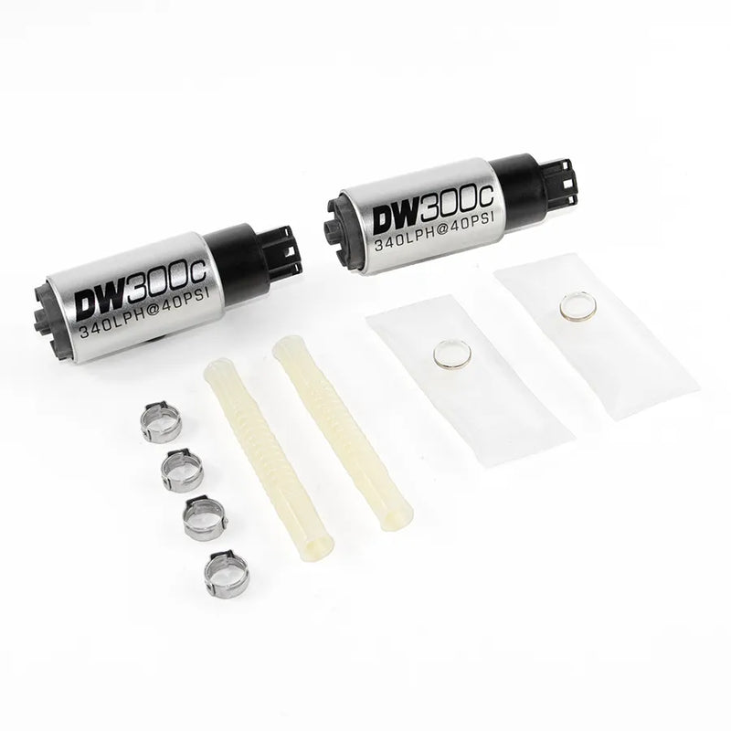 Deatschwerks DW300C 340lph Compact Fuel Pump w/Install Kit (Mustang 03-04) — fits Ford Mustang