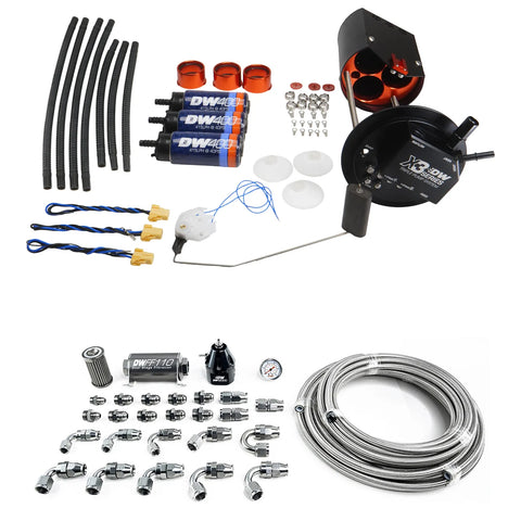 Deatschwerks Module w/DW400s and PTFE 8AN Plumbing Kit (Silverado/Sierra 05-18)