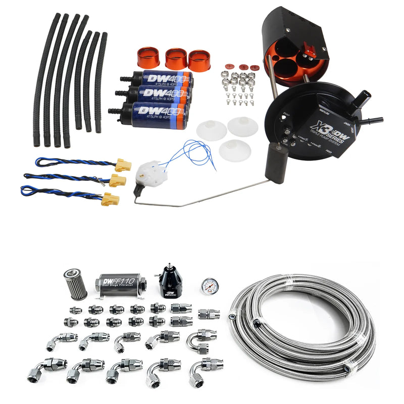 Deatschwerks Module w/DW400s and PTFE 8AN Plumbing Kit (Silverado/Sierra 05-18)