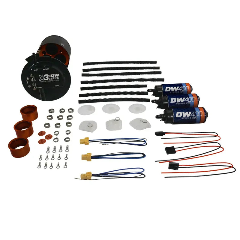 Deatschwerks X3 Series Fuel Pump Module with triple DW400 fuel pumps — fits Ford F150
