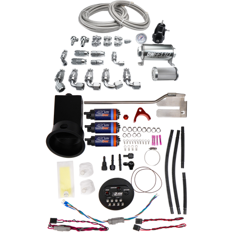 Deatschwerks Module with DW420 Pumps + PTFE Plumbing Kit (Silvia 94-02) — fits Nissan Skyline R32 Gts