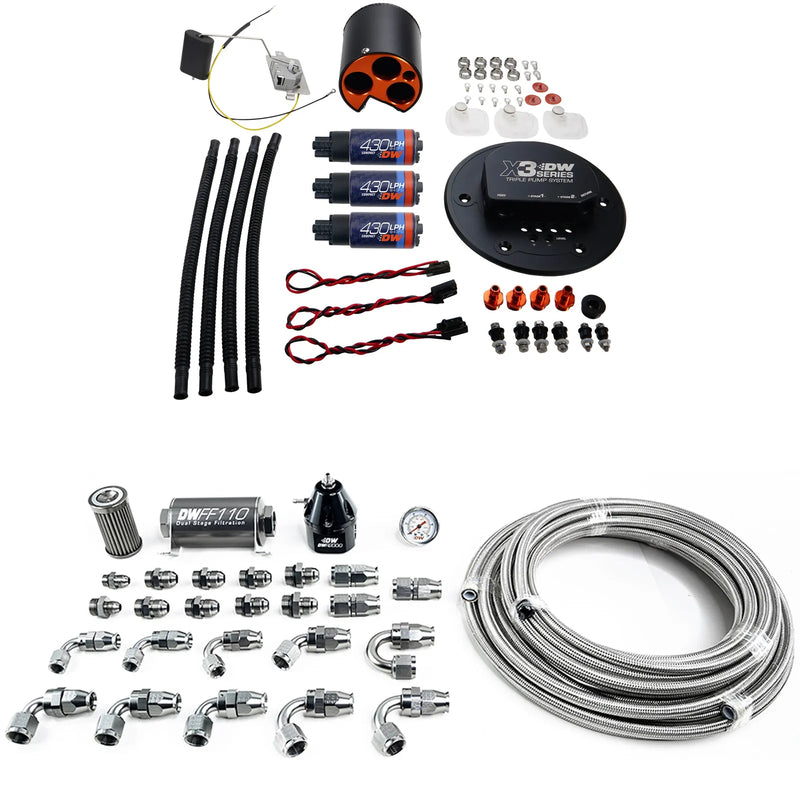 Deatschwerks Module with DW430c + PTFE Plumbing Kit (Mustang 98-04) — fits Ford Mustang