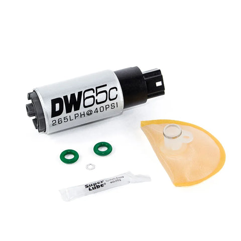 Deatschwerks DW65C 265lph Compact Fuel Pump w/Install Kit (Civic 06-11) — fits Honda Civic