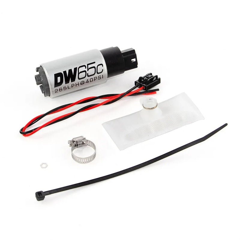 Deatschwerks DW65C 265lph Compact Fuel Pump w/Install Kit (BMW 3 88-91) — fits BMW 3 Series