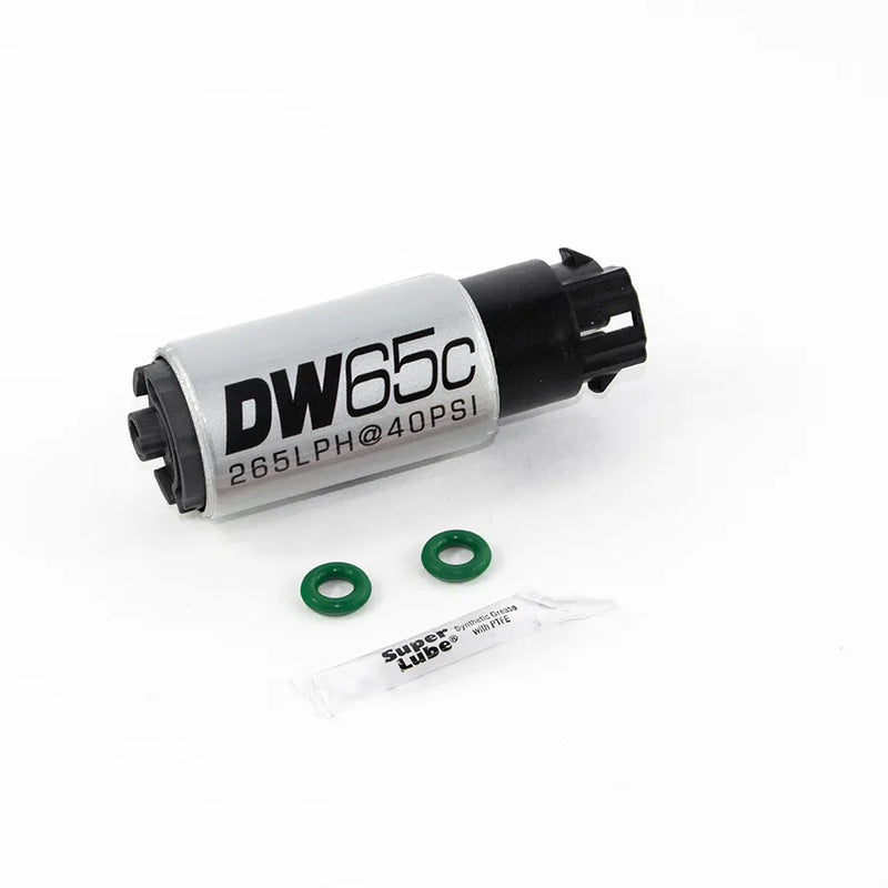 Deatschwerks DW65C 265lph Compact Fuel Pump w/Mounting Clips + Install Kit (Skyline R35 GTR) — fits Nissan Skyline R35