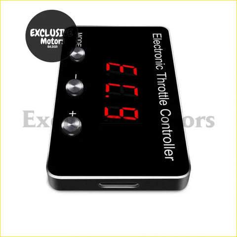 Black 9-mode electronic throttle controller with red digital display and silver buttons for chevrolet silverado 2007+