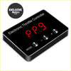 Black 9-mode electronic throttle controller for chevrolet silverado with red digital display and silver buttons