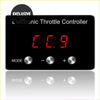 Black 9-mode electronic throttle controller for toyota rav4 with red digital display and three silver metallic buttons