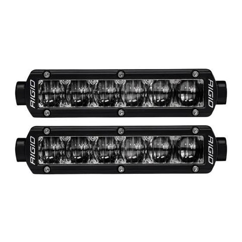 Rigid Industries SR-Series 6In SAE Compliant Fog Light - Black - Pair