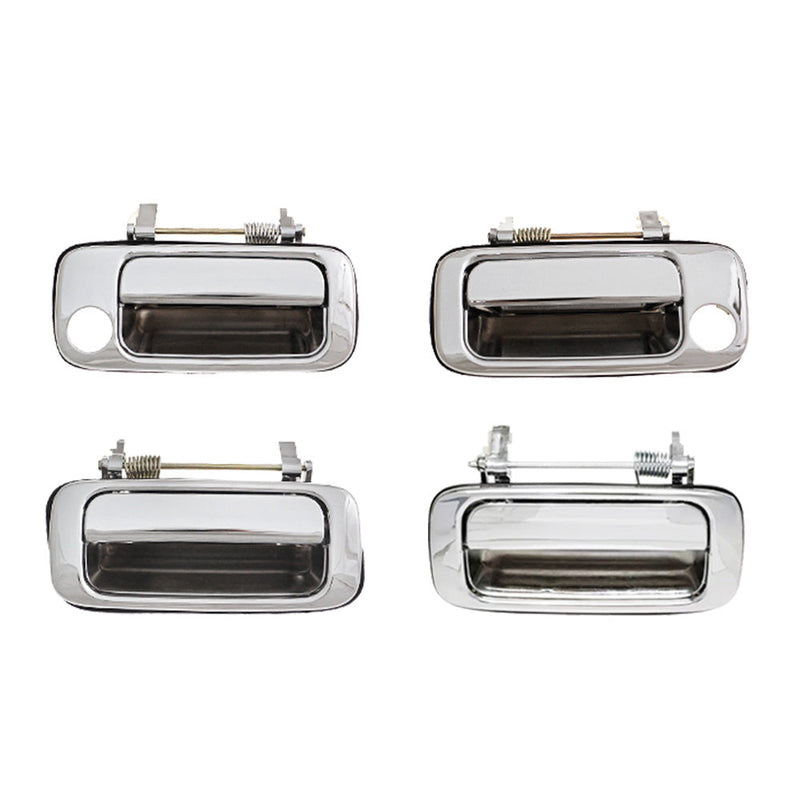 4X Chrome Outer Door Handle to suit Toyota Landcruiser 80 Series — image 1