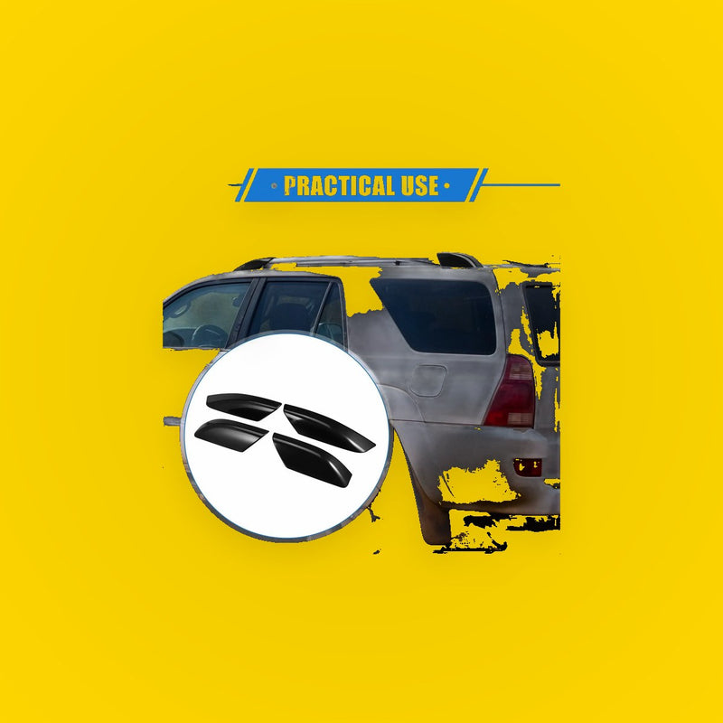 4pcs Roof Rack Side Rails End Covers for Toyota 4Runner