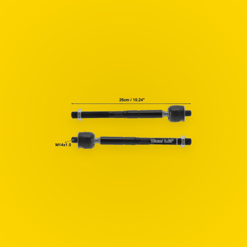 2 x Front Inner Tie Rod End Links for Toyota Sienna (2004-2010)