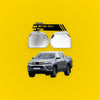 Rearview Mirror Rain Eyebrow Trim for Toyota Tundra