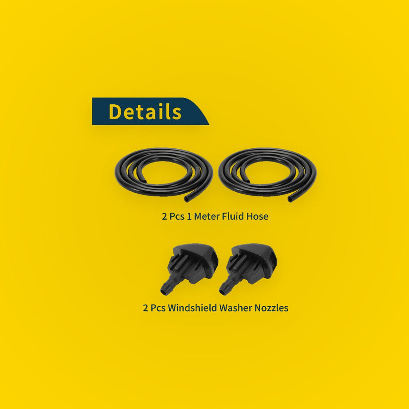 Windshield Washer Nozzle & Fluid Hose for Toyota