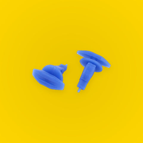 100 Pcs Blue Plastic Rivets 4mm x 6mm x 9mm for Toyota