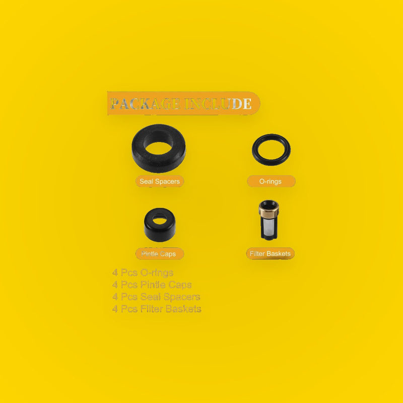 Fuel Injector Seal O Ring 4 x for Toyota L4 1.8L