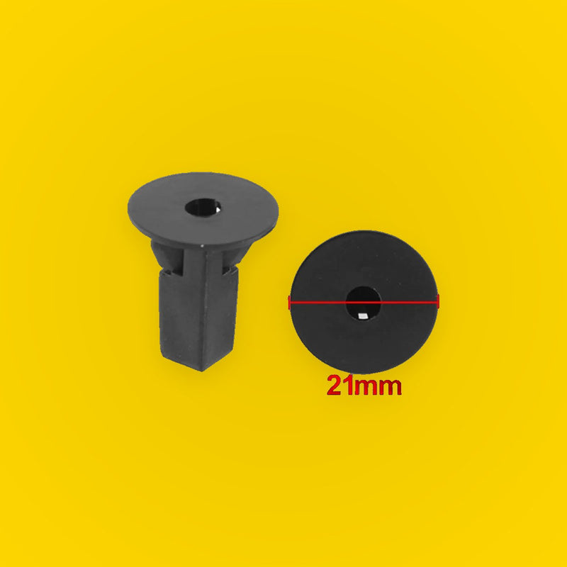 50 x Black Plastic Rivet Clips 8.3x8mm for Toyota Prado