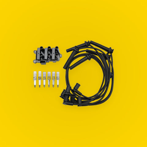 Ignition Coil+6 Spark plug+6 Wire FD498 For Ford F150