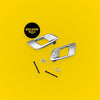 Silver Door Inner Handles (x2) for Ford Ranger & Mazda