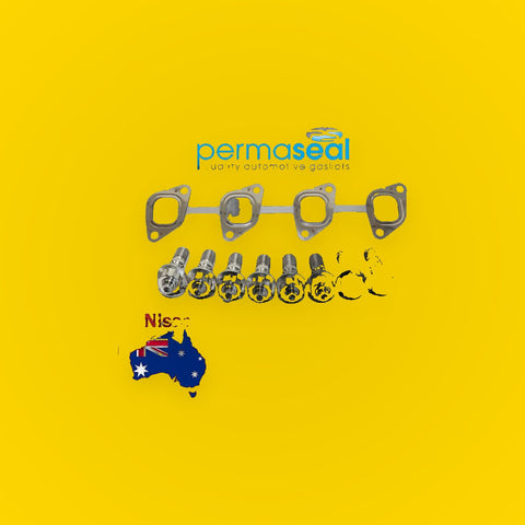 Permaseal Exhaust Manifold Titanium Stud & Gasket Kit for