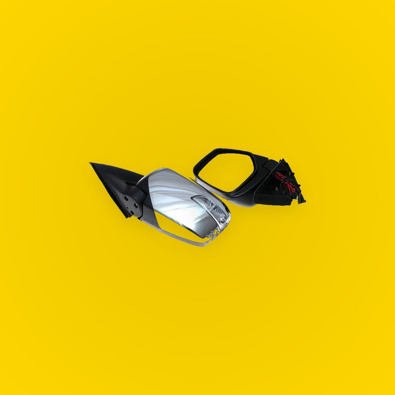 Chrome Electric Wing Mirrors LED for Mitsubishi L200