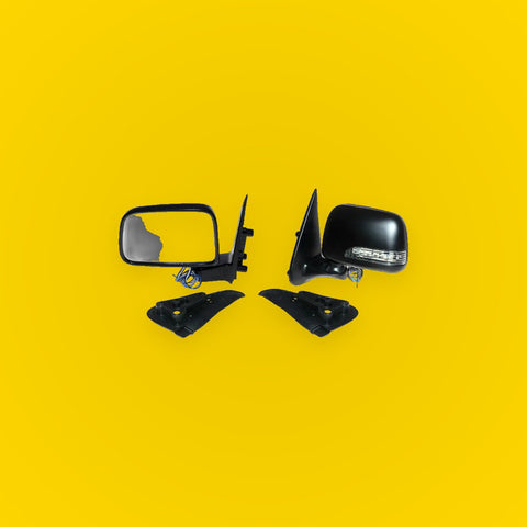 x2 Black LED Door Wing Mirrors for Toyota Hilux2005-2015
