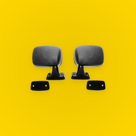 Black Door Mirrors for Toyota Hilux 1978-1984