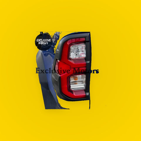 Matte Black Taillight Covers for Toyota Hilux (2021-2023)