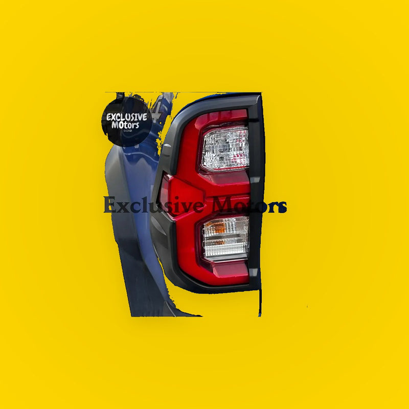 Matte Black Taillight Covers for Toyota Hilux (2021-2023)